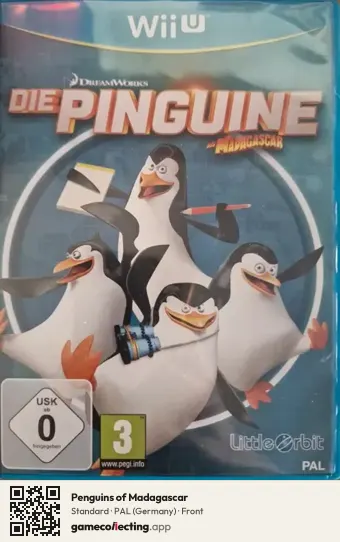 Penguins of Madagascar Nintendo Wii U, Germany box front