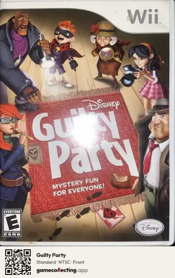 Guilty Party Nintendo Wii, NTSC box front