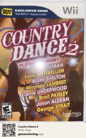 Country Dance 2 Nintendo Wii, NTSC box front