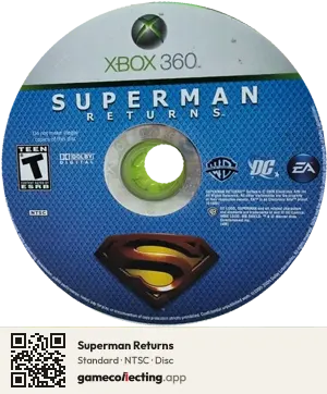 Superman Returns Xbox 360, NTSC disc