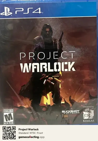 Project Warlock PlayStation 4, NTSC box front