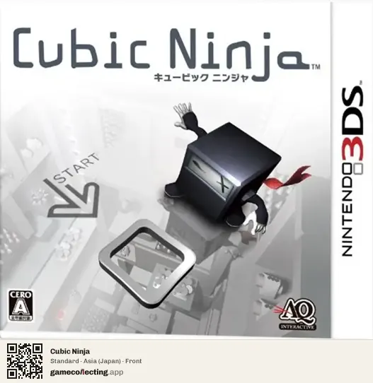 Cubic Ninja Nintendo 3DS, Asia box front