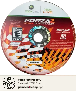 Forza Motorsport 2 Xbox 360, NTSC disc