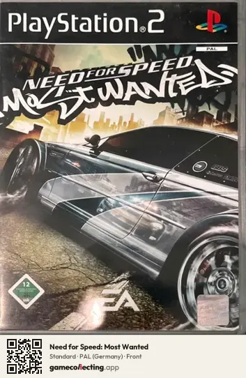 Need for Speed: Most Wanted PlayStation 2, Germany box front