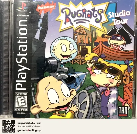 Rugrats Studio Tour PlayStation, NTSC box front