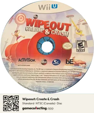 Wipeout: Create & Crash Nintendo Wii U, NTSC disc