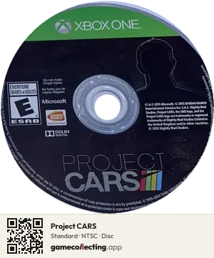 Project CARS Xbox One, NTSC disc