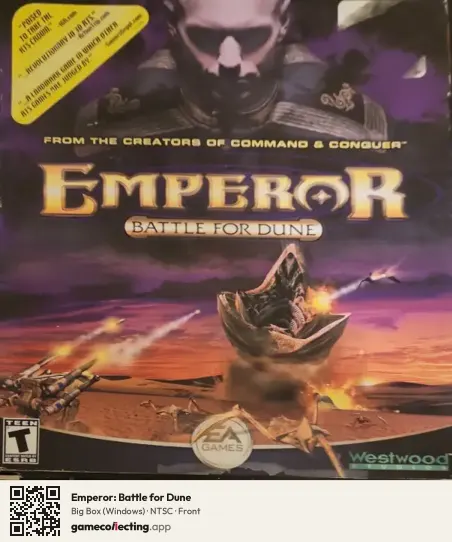 Emperor: Battle for Dune Computer, NTSC box front