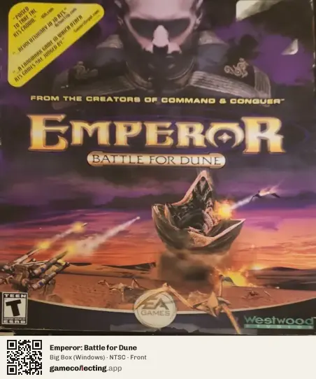 Emperor: Battle for Dune Computer, NTSC box front