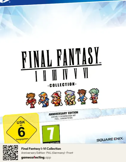 Final Fantasy I-VI Collection PlayStation 4, Germany box front