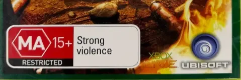 Far Cry 2, the Australian classification mark on its front