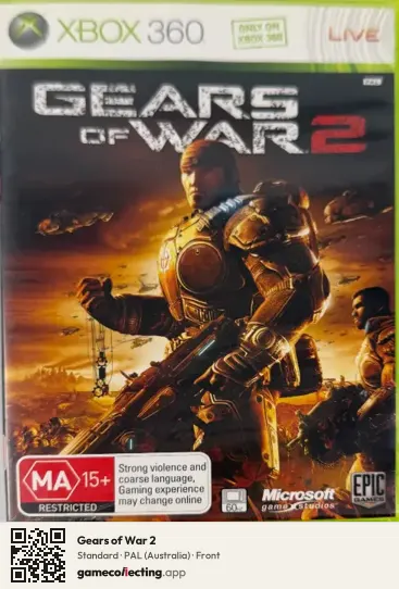Gears of War 2 Xbox 360, Australia box front