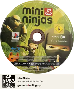 Mini Ninjas PlayStation 3, PAL disc