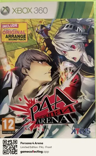 Persona 4 Arena Xbox 360, PAL box front