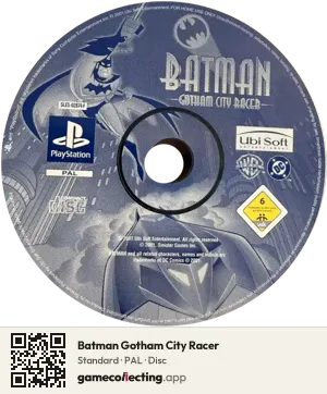 Batman Gotham City Racer PlayStation, PAL disc