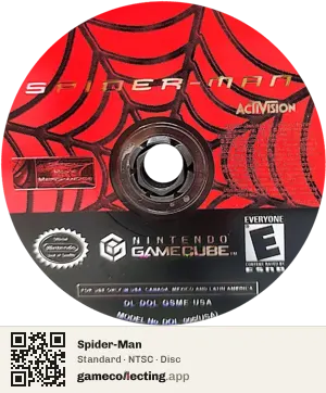Spider-Man Nintendo GameCube, NTSC disc