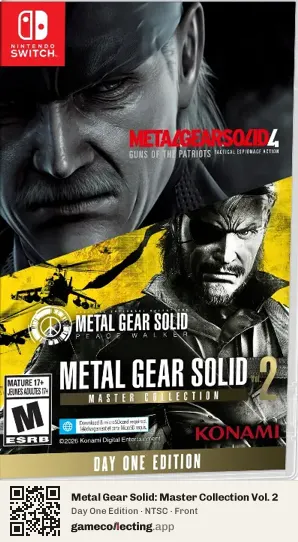 Metal Gear Solid: Master Collection Vol. 2 Nintendo Switch, NTSC box front