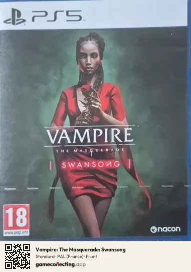 Vampire: The Masquerade: Swansong PlayStation 5, France box front