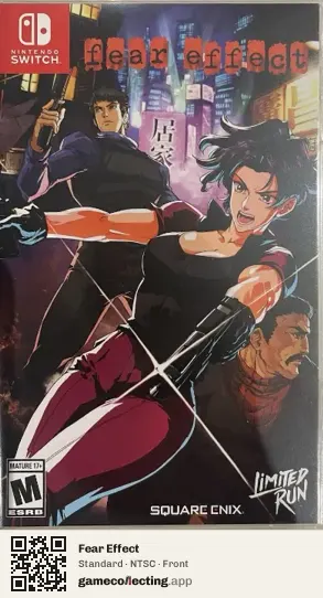 Fear Effect Nintendo Switch, NTSC box front