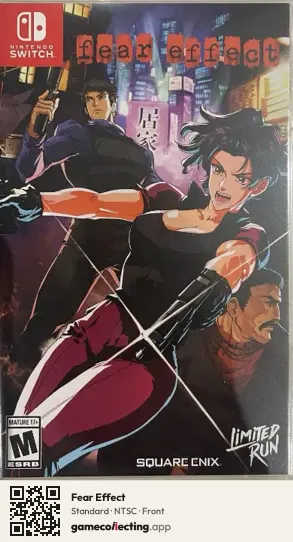 Fear Effect Nintendo Switch, NTSC box front
