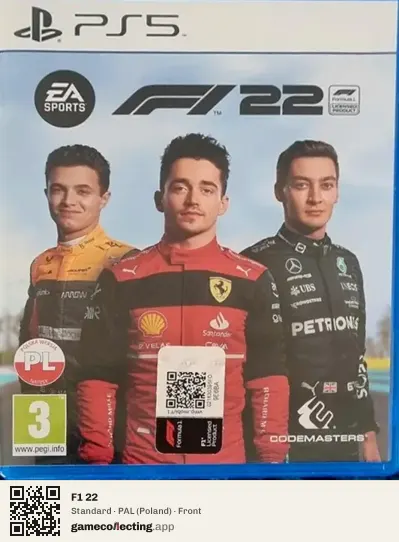 F1 22 PlayStation 5, Poland box front