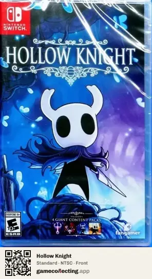 Hollow Knight Nintendo Switch, NTSC box front