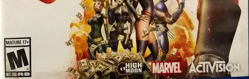 Deadpool, the ESRB box on its front