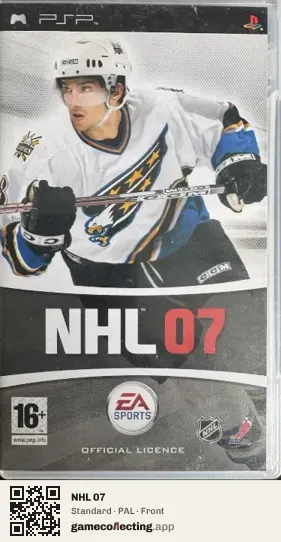 NHL 07 PlayStation Portable, PAL box front