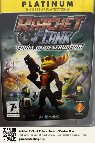 Ratchet & Clank Future: Tools of Destruction PlayStation 3, United Kingdom box front