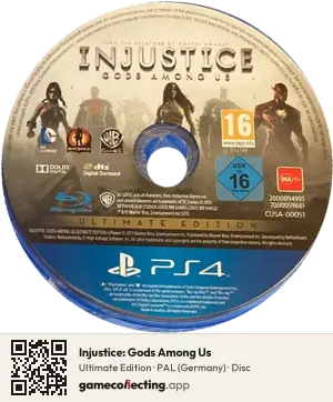 Injustice: Gods Among Us PlayStation 4, PAL disc