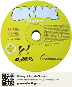 Galaxy of Arcade Classics Computer, PAL disc