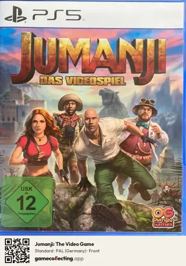 Jumanji: The Video Game PlayStation 5, Germany box front