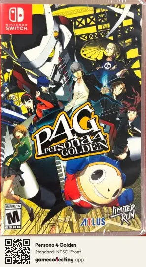 Persona 4 Golden Nintendo Switch, NTSC box front
