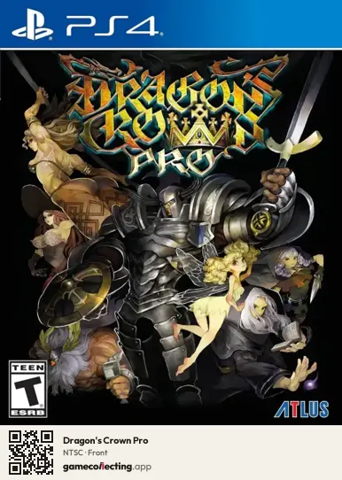 Dragon's Crown Pro PlayStation 4, NTSC box front