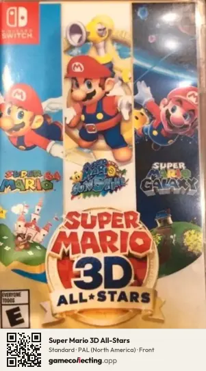Super Mario 3D All-Stars Nintendo Switch, North America box front