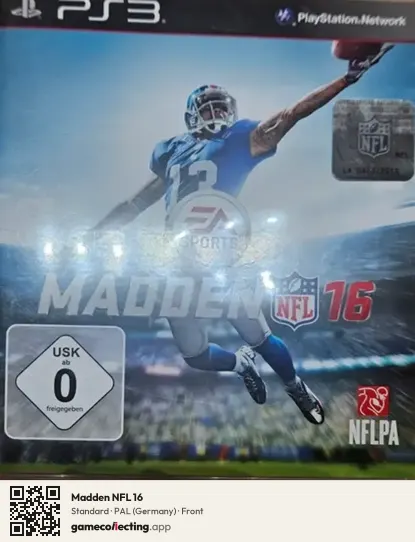 Madden NFL 16 PlayStation 3, Germany box front