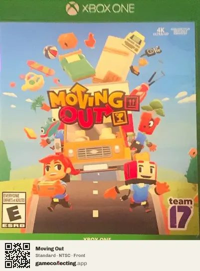 Moving Out Xbox One, NTSC box front