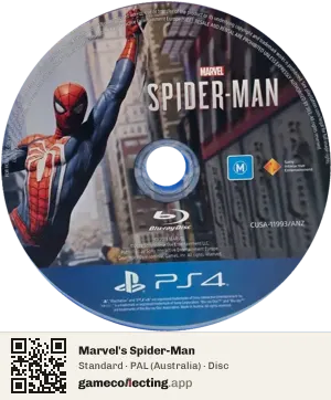 Marvel's Spider-Man PlayStation 4, PAL disc