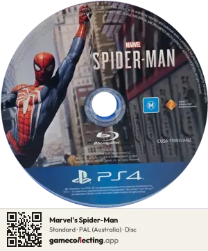 Marvel's Spider-Man PlayStation 4, PAL disc