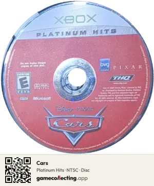 Cars Xbox, NTSC disc