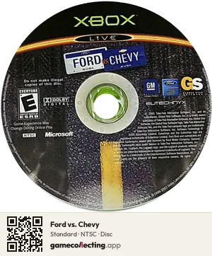 Ford vs. Chevy Xbox, NTSC disc
