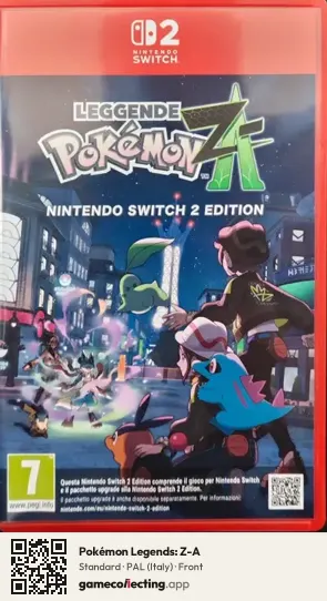 Pokémon Legends: Z-A Nintendo Switch 2, Italy box front