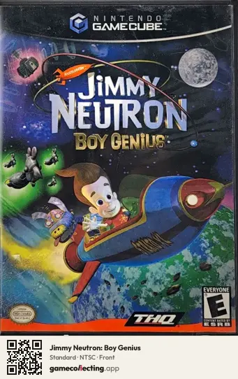 Jimmy Neutron: Boy Genius Nintendo GameCube, NTSC box front
