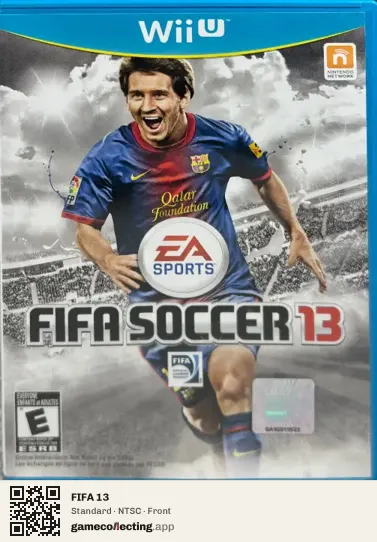 FIFA 13 Nintendo Wii U, NTSC box front
