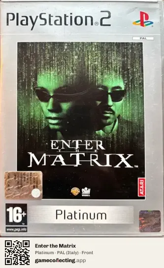 Enter the Matrix PlayStation 2, Italy box front