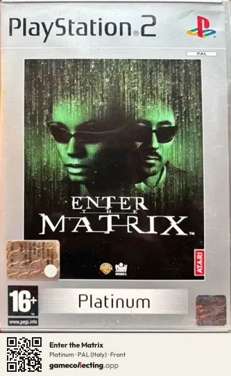 Enter the Matrix PlayStation 2, Italy box front