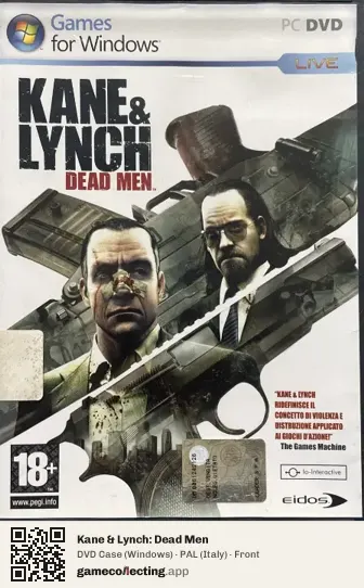 Kane & Lynch: Dead Men Computer, Italy box front