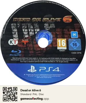 Dead or Alive 6 PlayStation 4, PAL disc