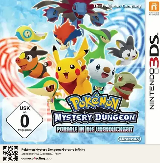 Pokémon Mystery Dungeon: Gates to Infinity Nintendo 3DS, Germany box front