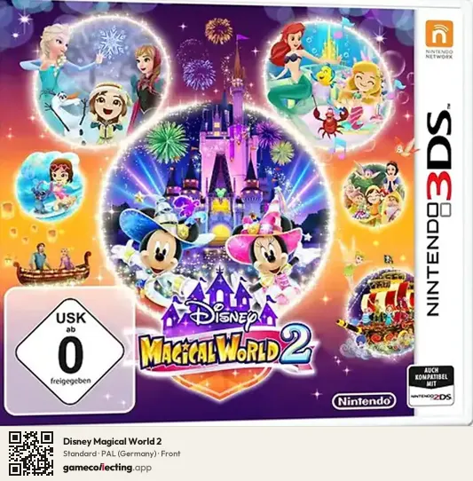 Disney Magical World 2 Nintendo 3DS, Germany box front